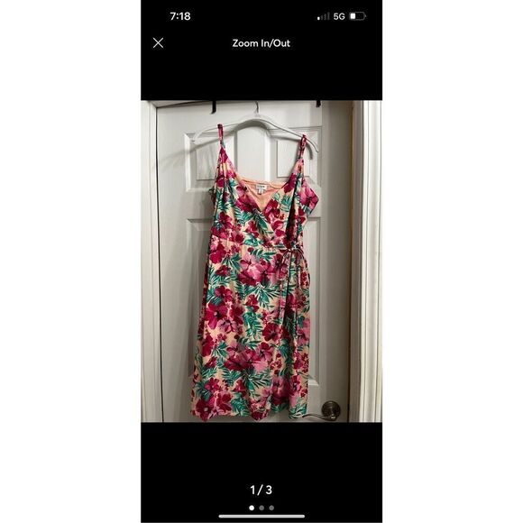 J.Crew Womens Multicolor Floral Wrap Dress Size 12 - Picture 2 of 5